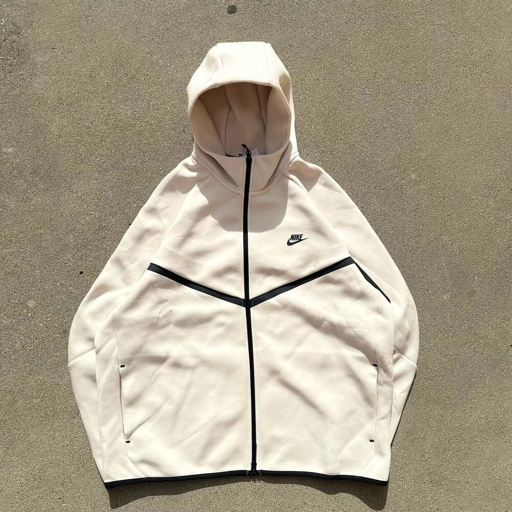 NWT Nike Tech Men's Full-Zip Windrunner Hoodie Light Khaki Size 2XL